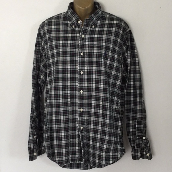 Polo Ralph Lauren plaid button up shirt size medium - Picture 1 of 4